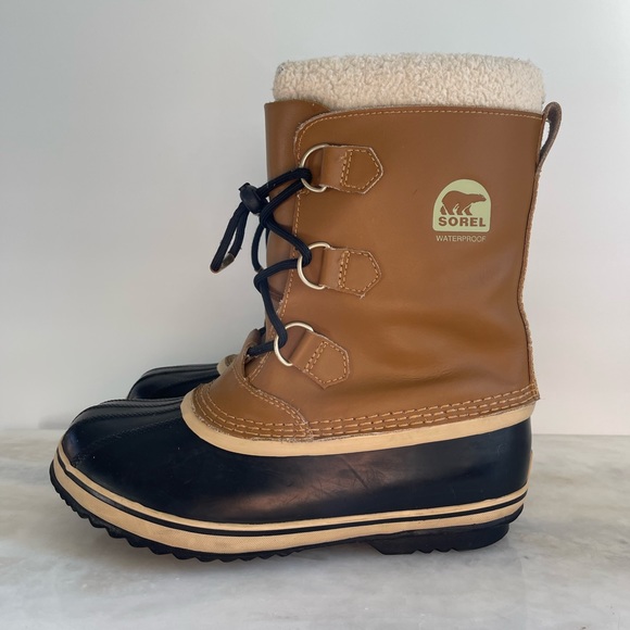Sorel® Caribou™ YOUTH Suede Lace up Boots Warm winter boots - Picture 16 of 17